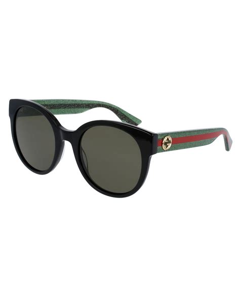 gucci round monochromatic sunglasses|Gucci sunglasses for round face.